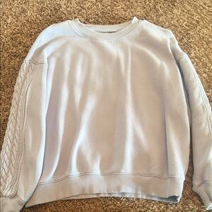 Aerie Soft Blue Crew Neck Sweater